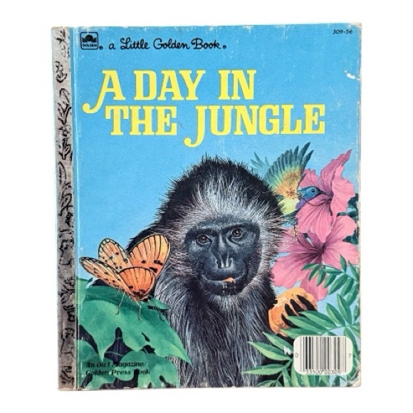 A Day in the Jungle Little Golden Book - Picture 1 of 3